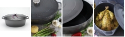 Chasseur French Enameled Cast Iron 4.2 Qt. Oval Dutch Oven
